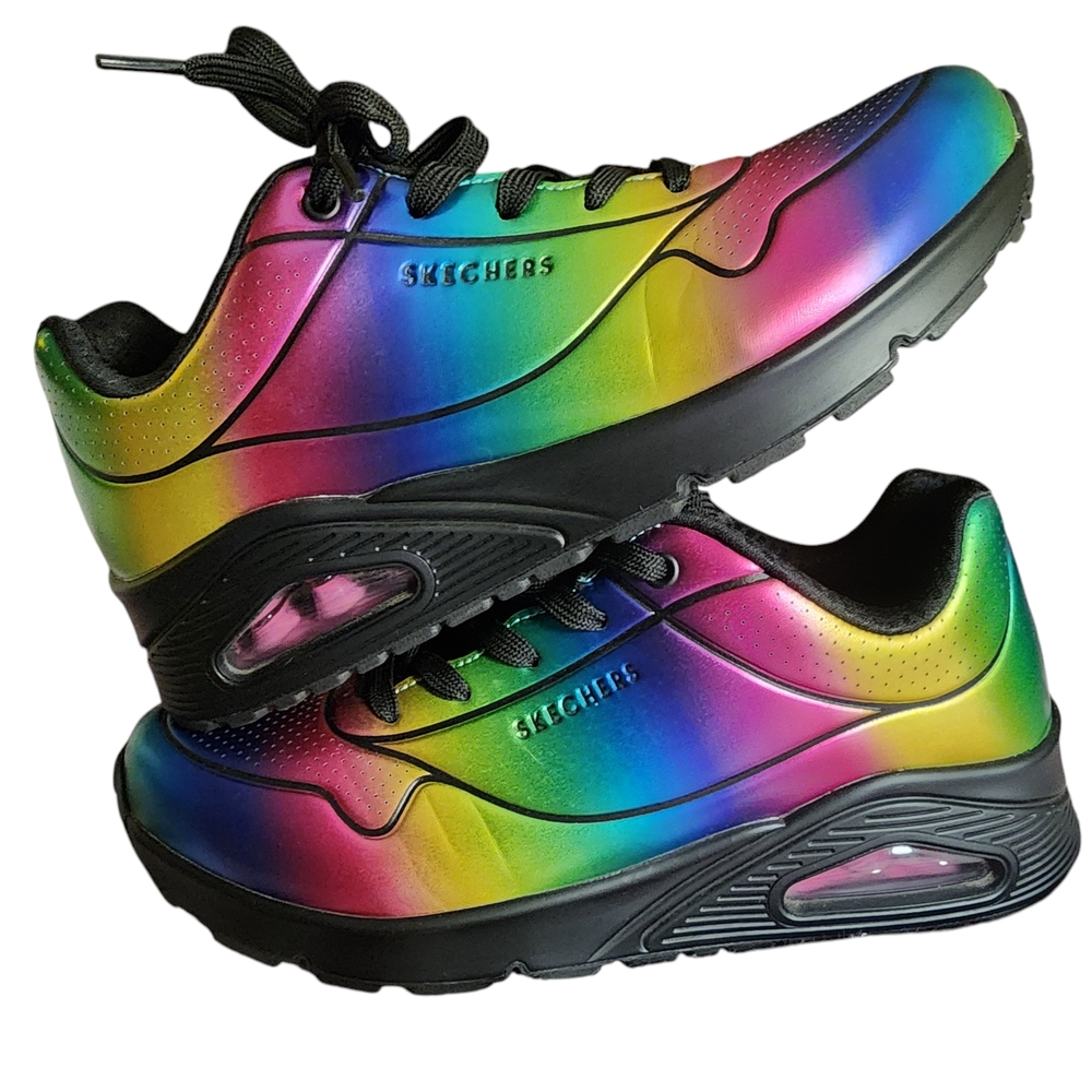 Skechers Uno Cosmic Rainbow Sneakers 9.5 Women's